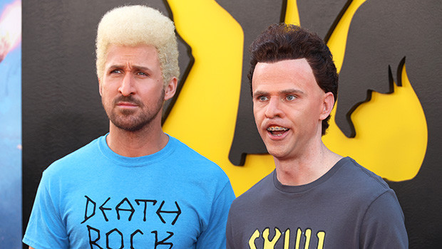 Ryan Gosling и Mikey Day в костюмах Beavis и Butt-Head на премьере нового фильма &laquo;Fall Guy&raquo;