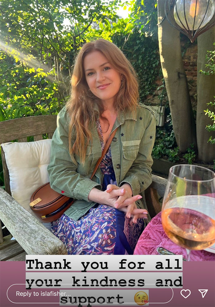 Isla Fisher благодарит за поддержку после р