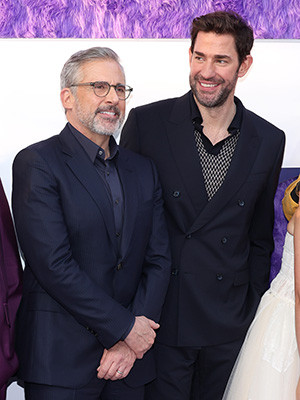 John Krasinski и Steve Carell встретились на съемк