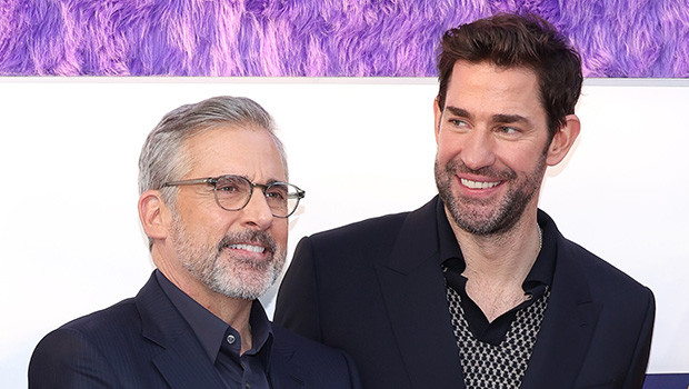 John Krasinski и Steve Carell встретились на съемк
