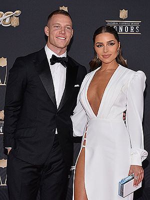 Суперзвезда NFL Christian McCaffrey и модель Оли